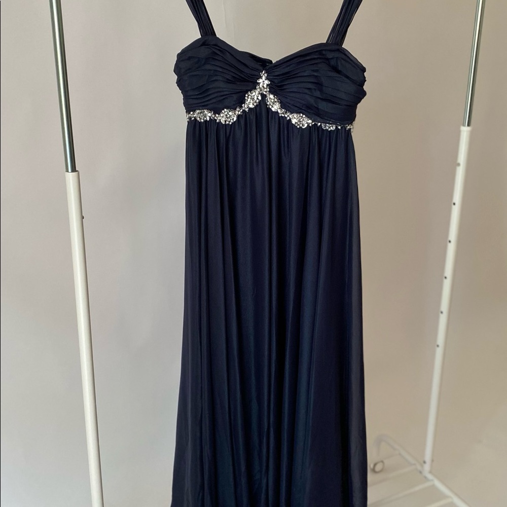 JS COLLECTIONS ๐ FORMAL DRESS ๐ SHIMMERY NAVY - Picture 5 of 14